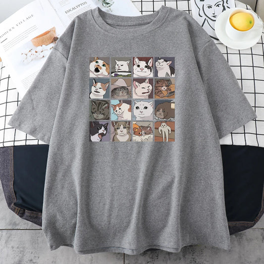 Meme Cats Puzzle T Shirt