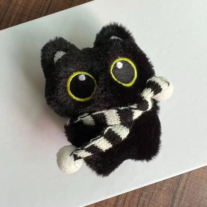 Mignon mini pendentif chat noir