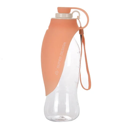 580 ml Portable Dog Water Bottle with Fold-Out Drinking Bowl