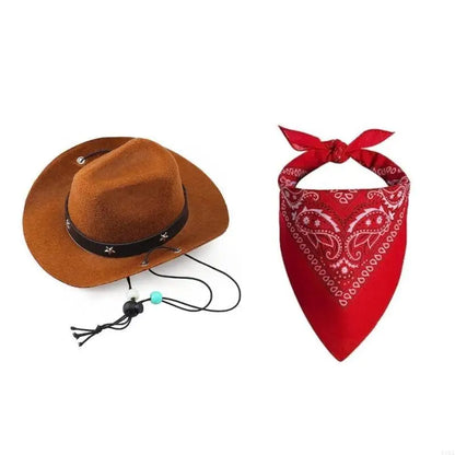 Conjunto de cowboy de estimação do Velho Oeste
