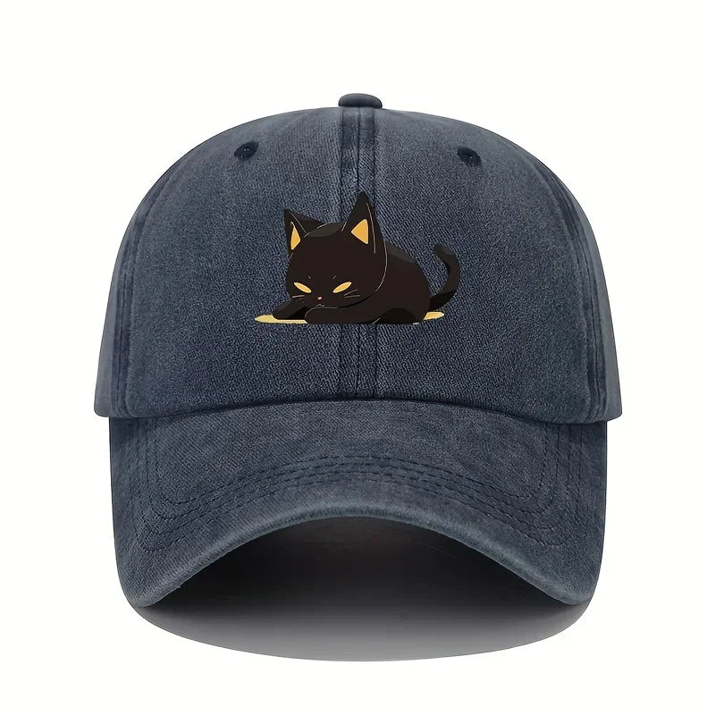Berretto da gatto nero stile retrò