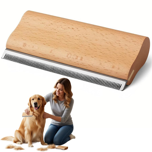 Wooden Pet Grooming Brush