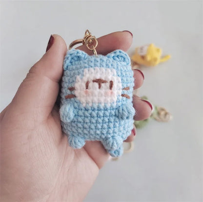 Porte-clés au crochet série chaton