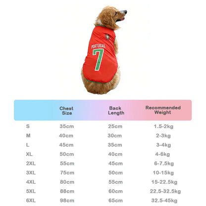 National Team Dog Soccer Jersey