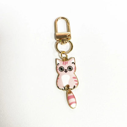 Cat Pendant Cartoon Keyring