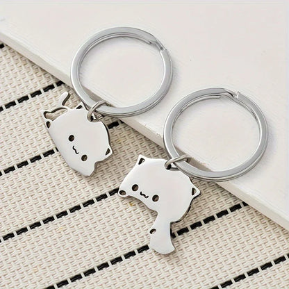 Cặp móc khóa mèo dễ thương