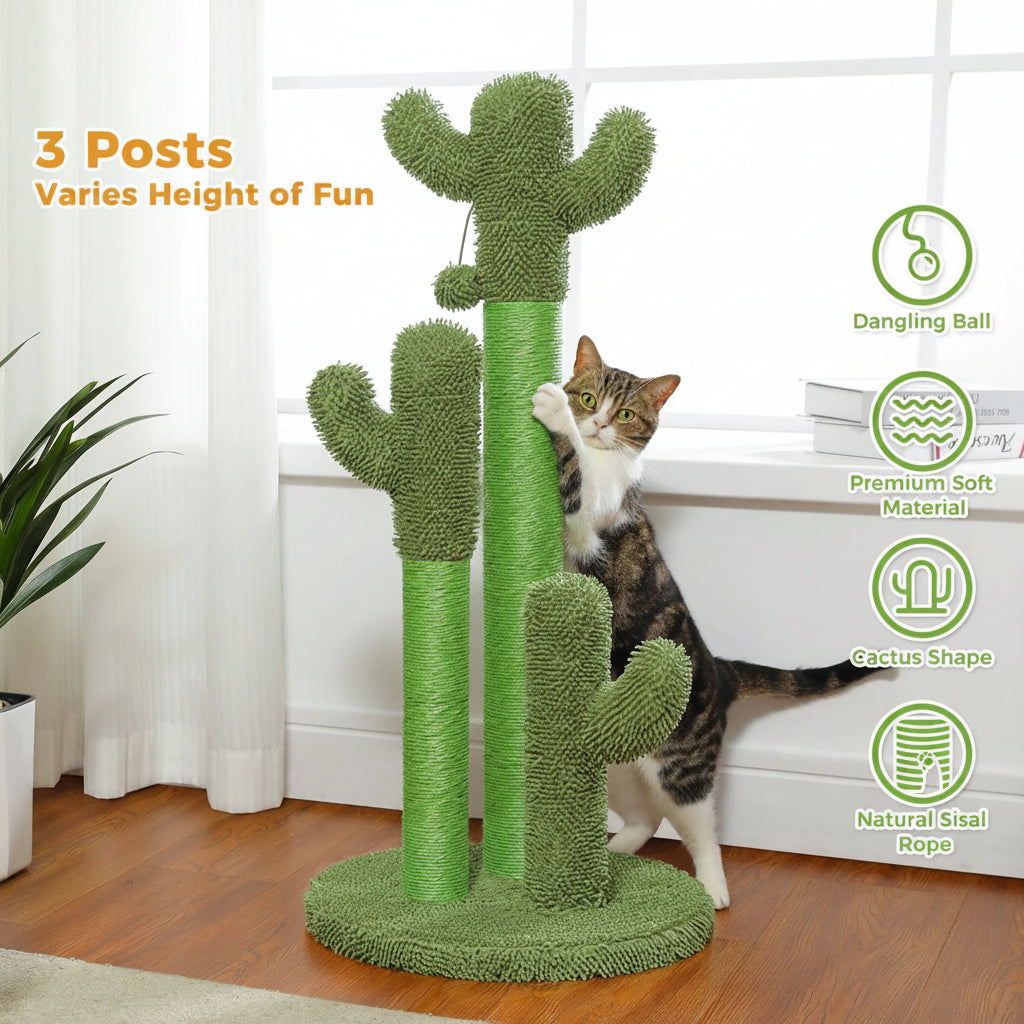 Cactus Cat Sisal Scratching Post