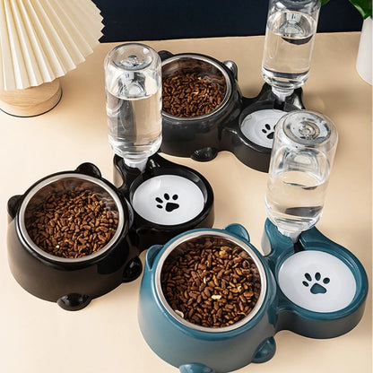 Comedouro para animais de estimação premium e dispensador de água