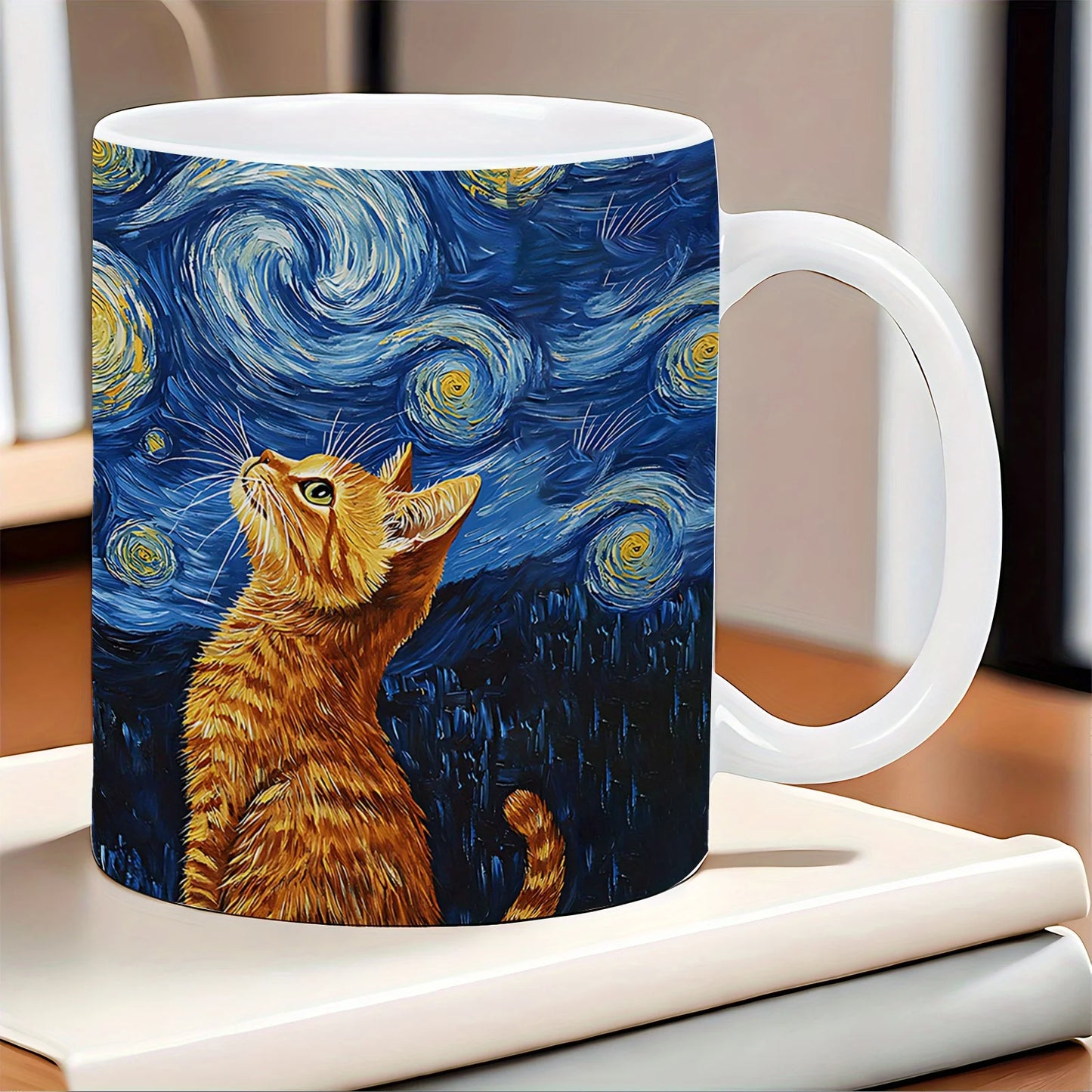 Tasse d’art Chat Van Gogh