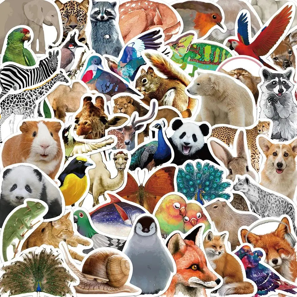 Adorable Wild Animal Stickers Pack