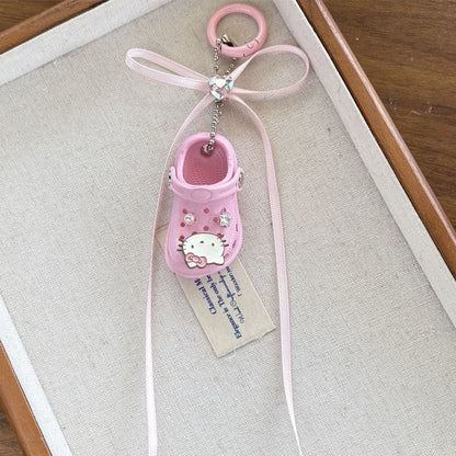 Porte-clés noeud Hello Kitty