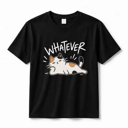 Women's Whatever Lazy Cat Cotton T-Shirt