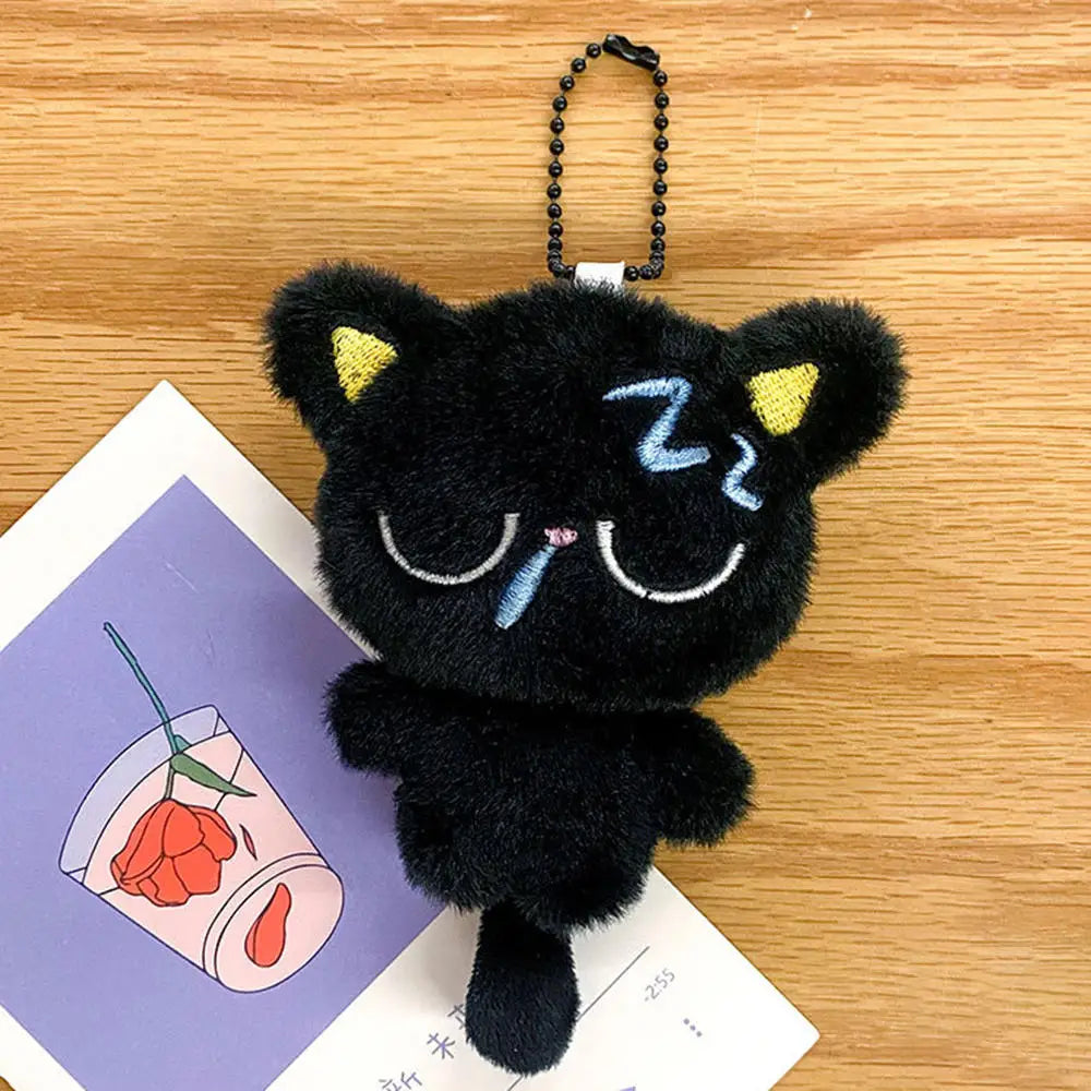 Mignon mini pendentif chat noir