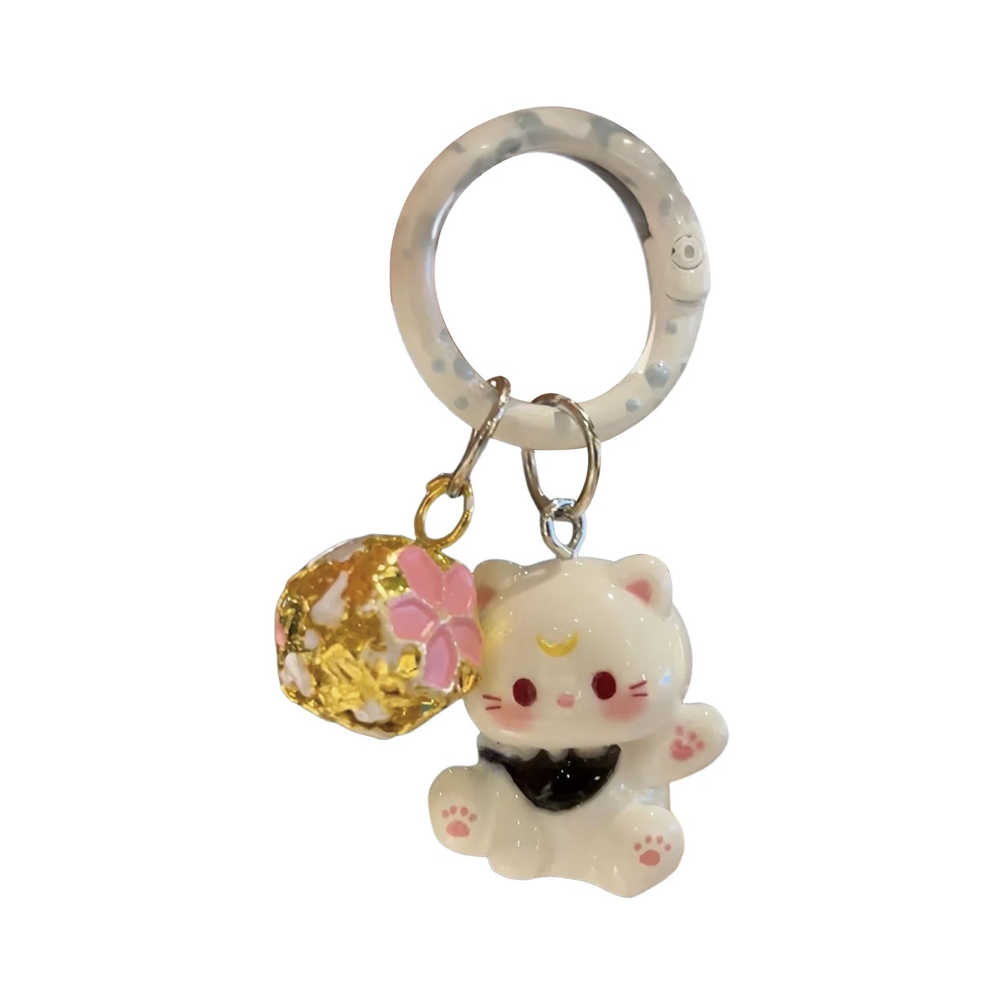 Porte-clés Kitty mignon avec cloche