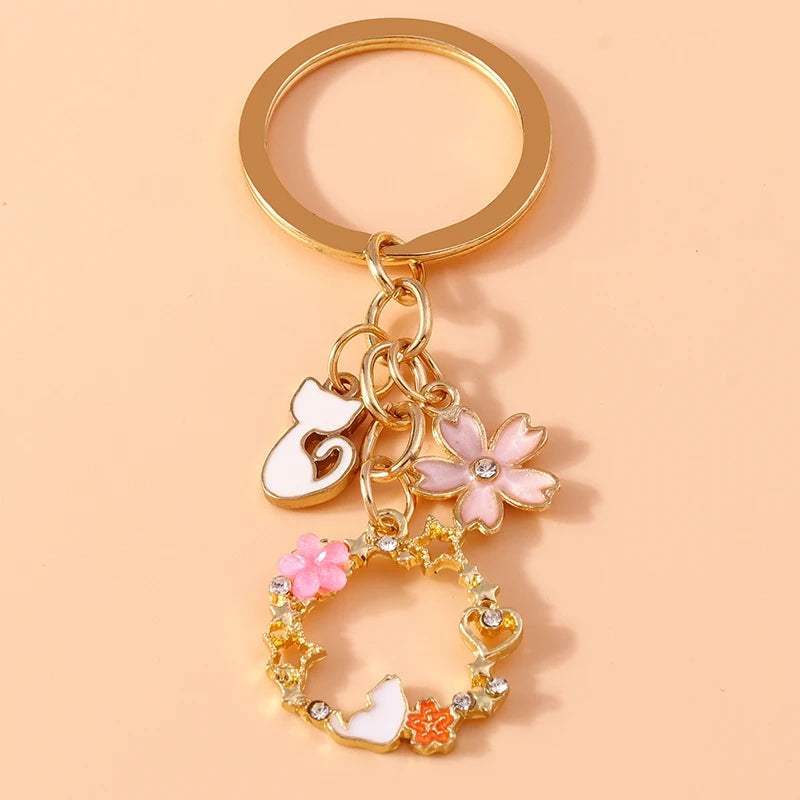Cute Cartoon Cat Keychain