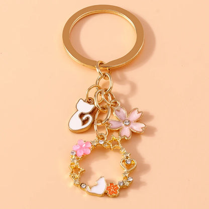 Cute Cartoon Cat Keychain
