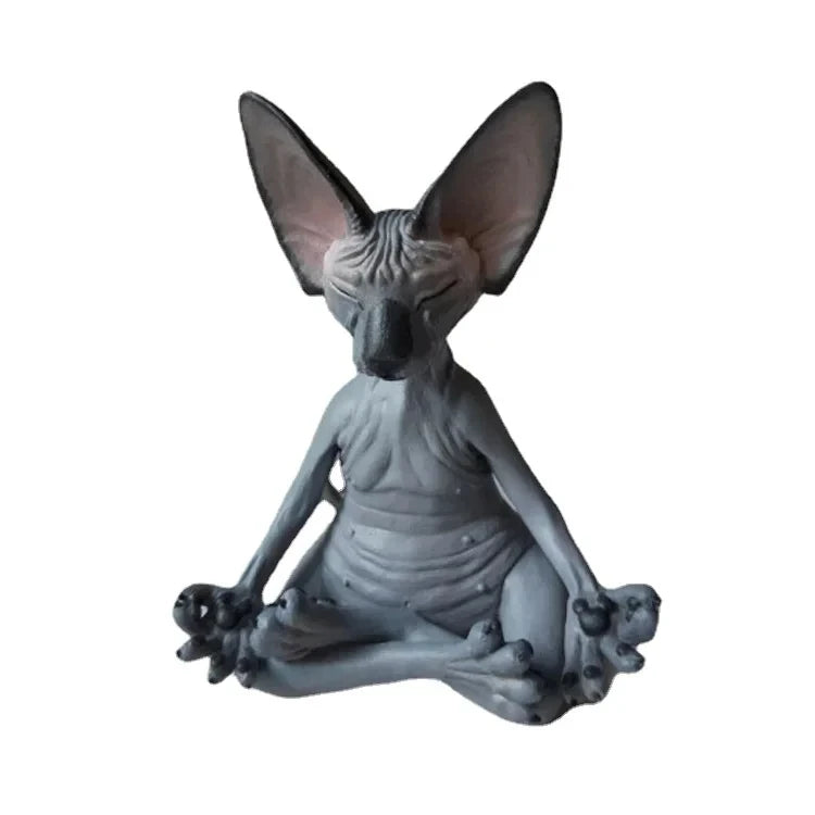 Sphynx Cat Art Sculptures Decor