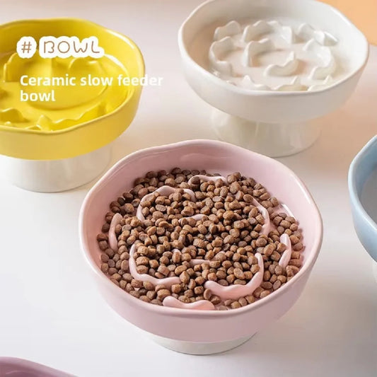 Ceramic Slow-Feeding Bowl