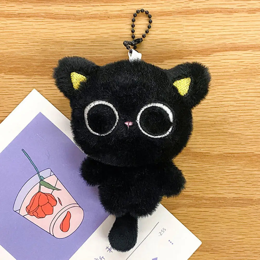 Mignon mini pendentif chat noir