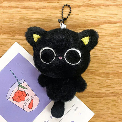 Mignon mini pendentif chat noir