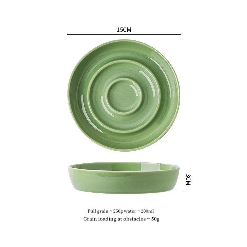 Ceramic Pet Slow-Feed Bowl