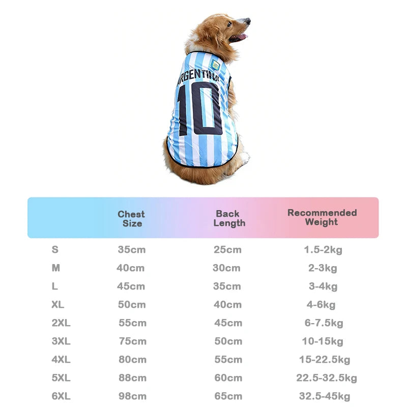 National Team Dog Soccer Jersey