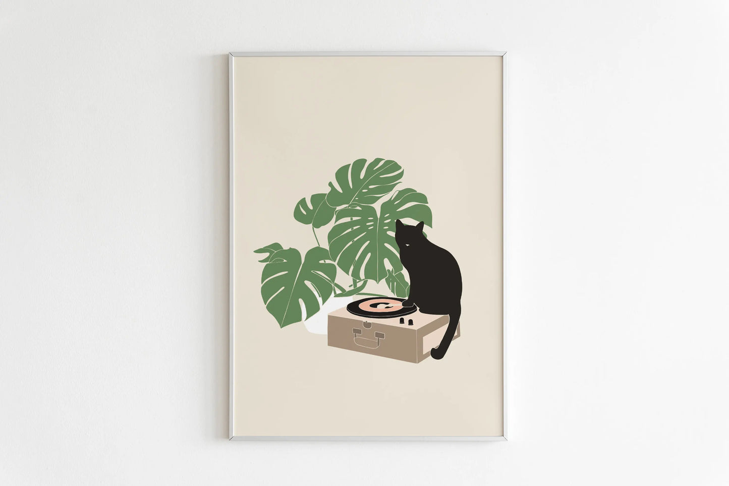 Poster da parete con gatto minimalista