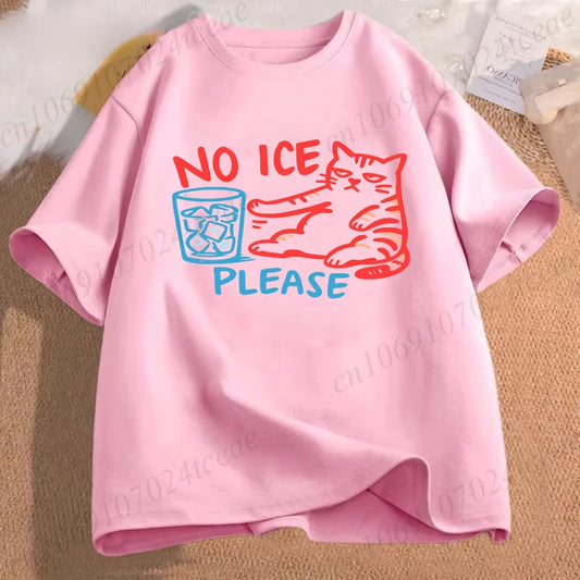 No Ice Please Cat Shirt