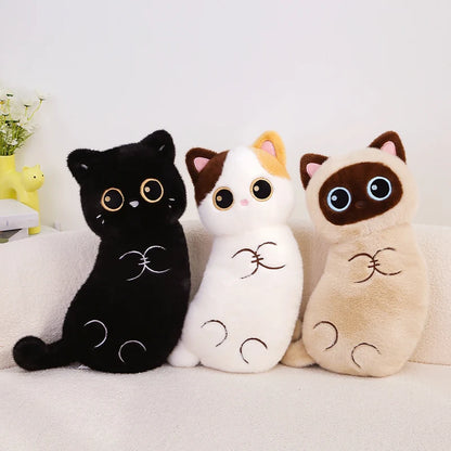 Oreiller en peluche chat mignon doux