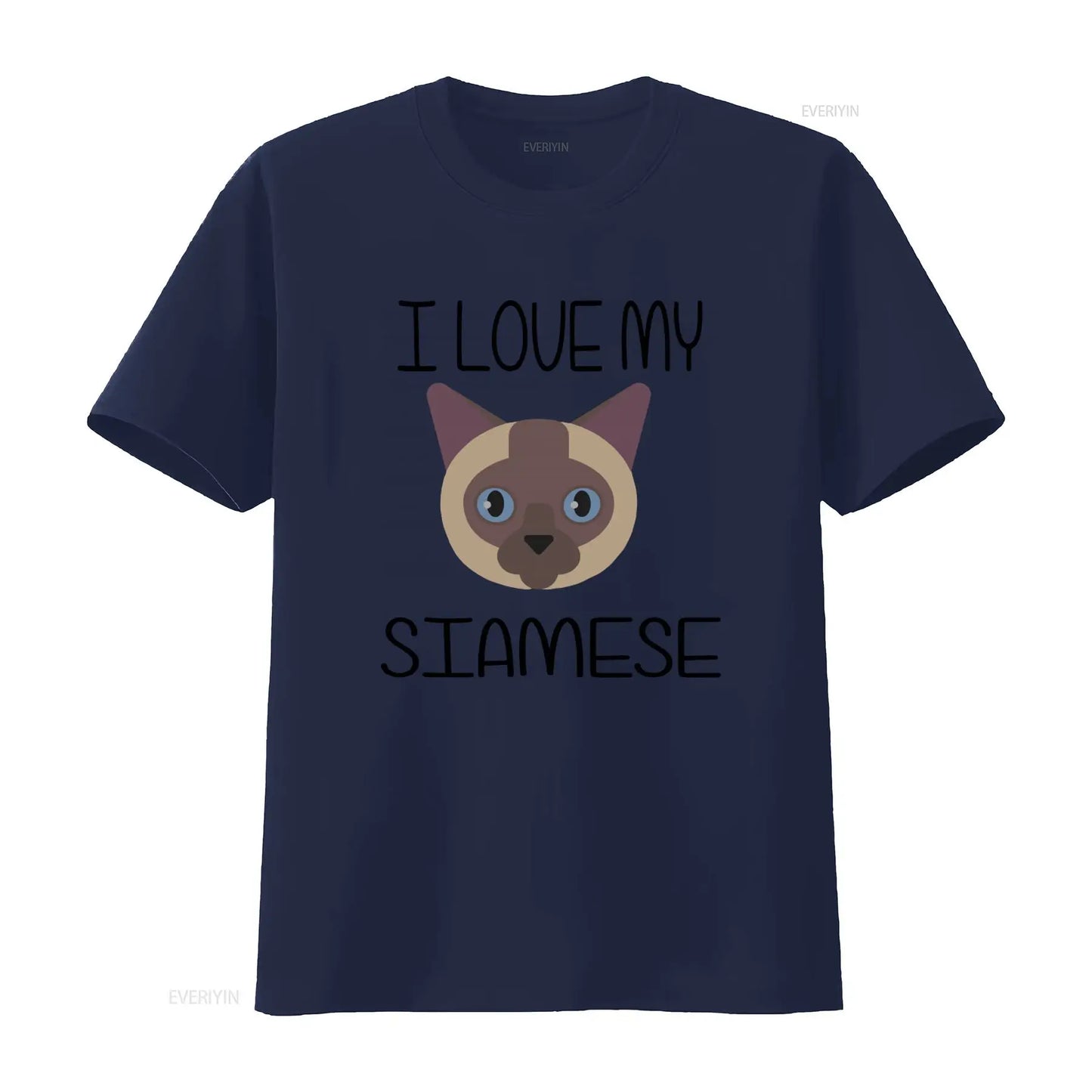 Ich liebe mein siamesisches Katzen-T-Shirt