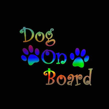 Dog On Board Car Decal