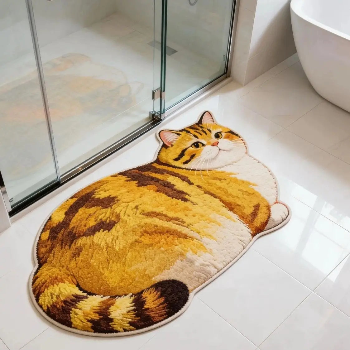3D Cute Cat Diatomite Bath Mat