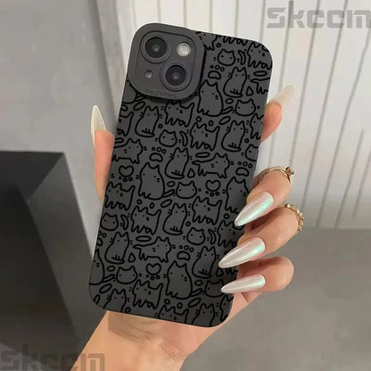 Cute Black Kitten iPhone Case