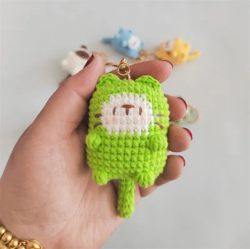 Porte-clés au crochet série chaton