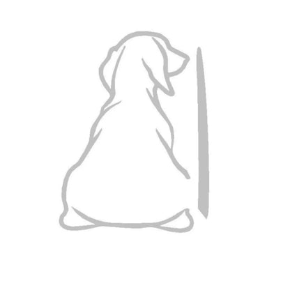 Dog Rear-Window Wiper Vinyl Decal