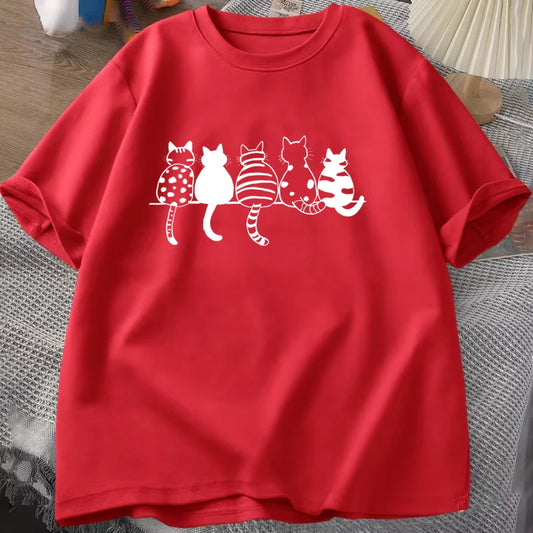 Cute Cat Theme T-Shirt
