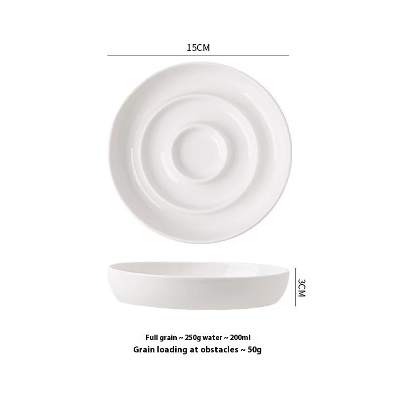 Ceramic Pet Slow-Feed Bowl