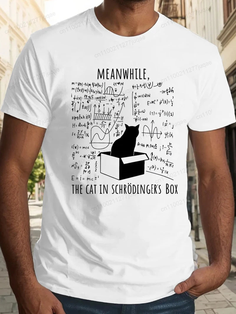 Science Cat Print Shirt