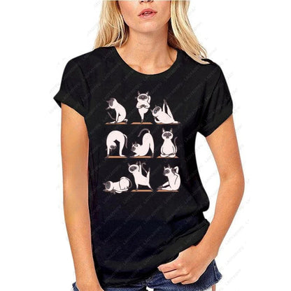 Siamese Cat Yoga T-Shirt