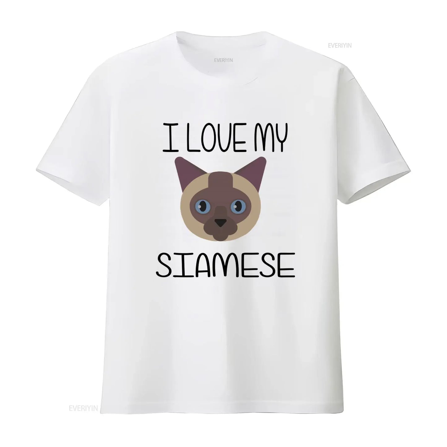 Ich liebe mein siamesisches Katzen-T-Shirt