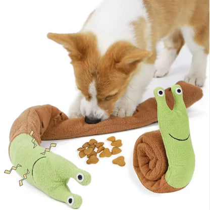 Interactive Snail Plush Snuffle Toy