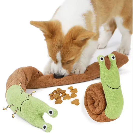 Interactive Snail Plush Snuffle Toy