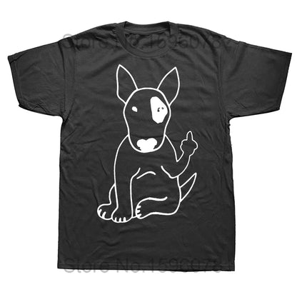 Minimalist Bull Terrier Outline T-Shirt