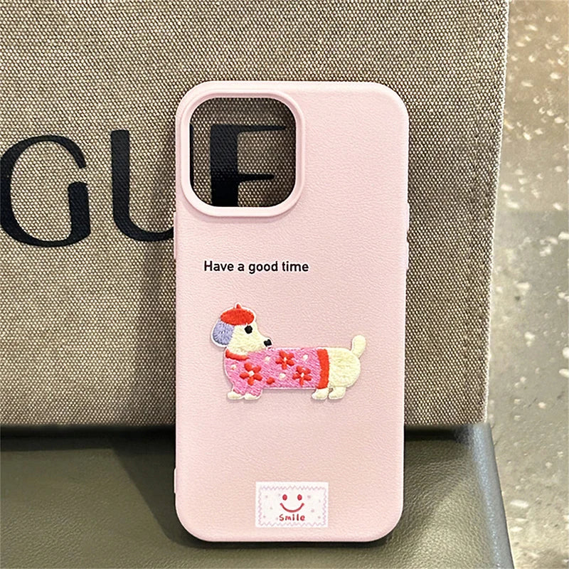 เคสโทรศัพท์สุนัขดัชชุนน่ารัก