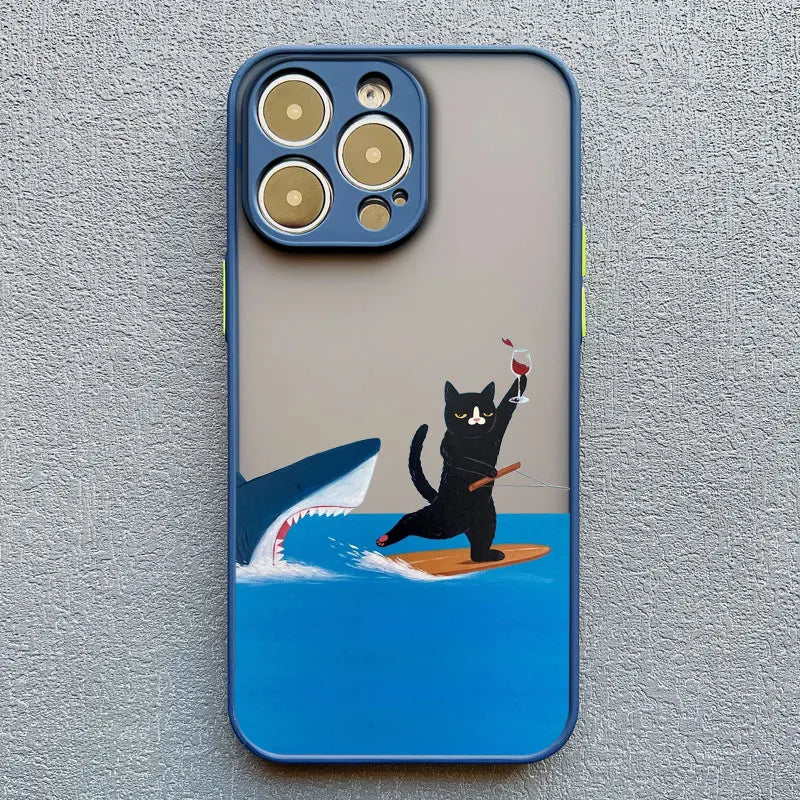 Funny Cat Daily Life iPhone Case