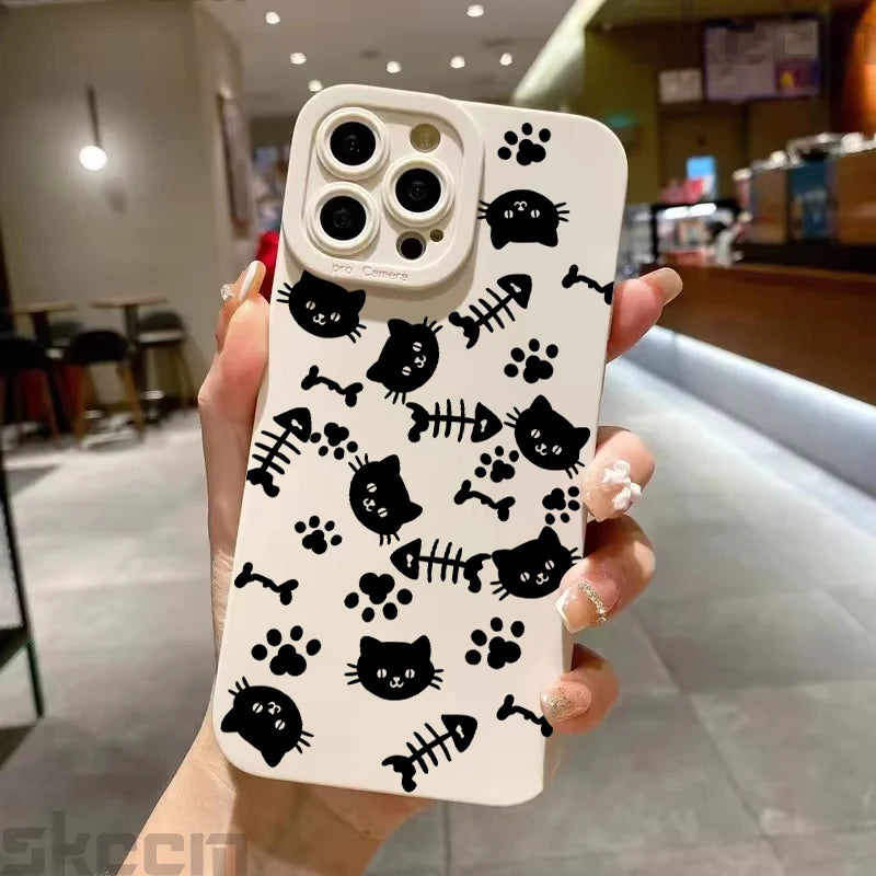 Cute Black Kitten iPhone Case