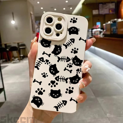Cute Black Kitten iPhone Case